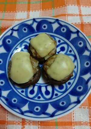 トースターで簡単♪しいたけの肉チーズ焼き-レシピのメイン写真