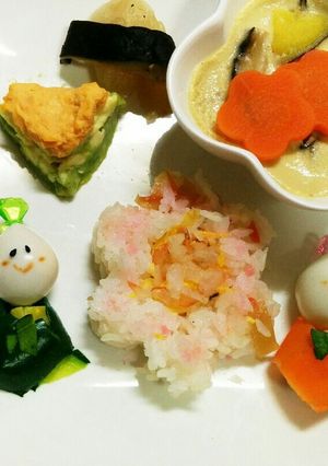 ✽離乳食✽ひな祭りプレート-レシピのメイン写真