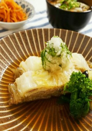 豚肉と白菜と油揚げのミルフィーユ煮-レシピのメイン写真