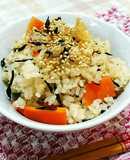 めんつゆで！ひじきと梅の簡単炊き込みご飯