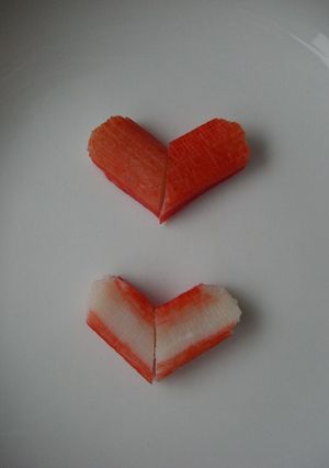カニカマでハート❤　お弁当に！-レシピのメイン写真