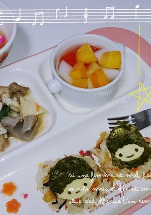 ひなまつりキキララプレート-レシピのメイン写真