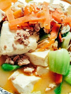 『チンゲン菜と豆腐の中華煮』-レシピのメイン写真