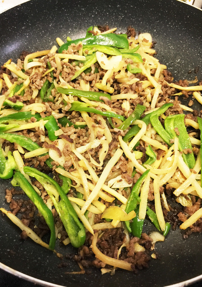ピーマンと筍と挽肉の甘辛炒め-レシピのメイン写真