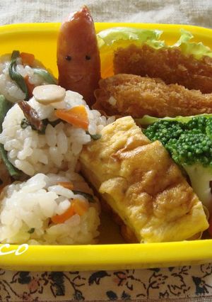 ちょま弁⑦山菜ｸﾞﾗｯｾ弁当幼稚園年少-レシピのメイン写真