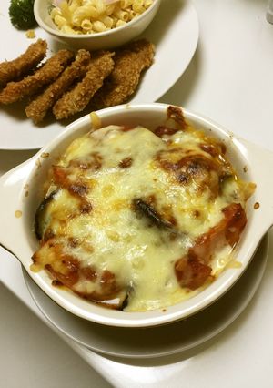 簡単！ナスとトマトのミートソース焼き♪-レシピのメイン写真