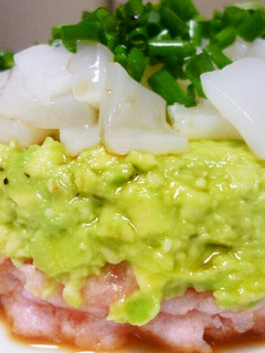 マグロとアボカドとイカのタルタル風-レシピのメイン写真