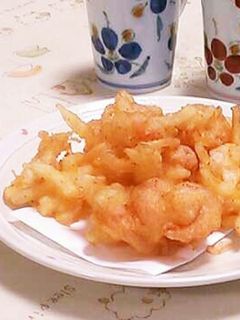 玉ねぎとむきえびのかき揚げ-レシピのメイン写真