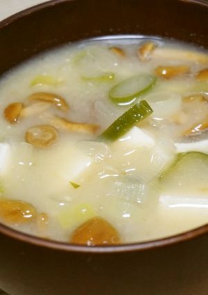 なめこの味噌汁-レシピのメイン写真