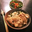 カオマンガイ風炊き込みご飯ー塩麹と鶏肉