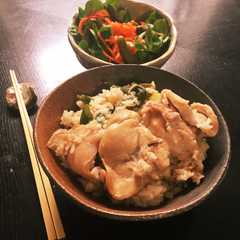 รูปของ カオマンガイ風炊き込みご飯ー塩麹と鶏肉