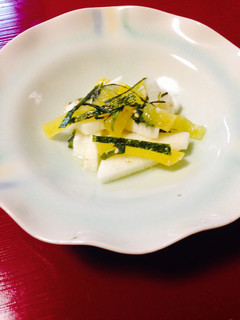 食感が楽しい☆長いも&沢庵☆酢の物✨-レシピのメイン写真