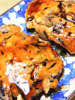 簡単! ひじき入り焼きがんもの照り焼き!-レシピのメイン写真