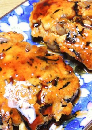 簡単！ ひじき入り焼きがんもの照り焼き！-レシピのメイン写真