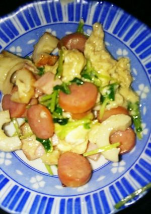 豆苗のふわたま炒め-レシピのメイン写真