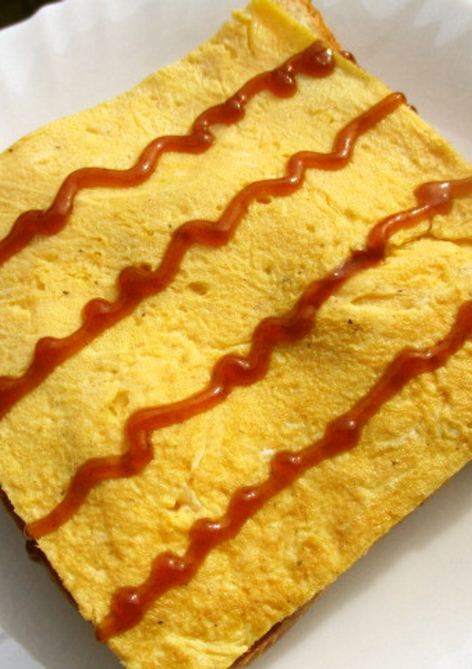 おひとりさまの大阪お好み焼き風トースト-レシピのメイン写真