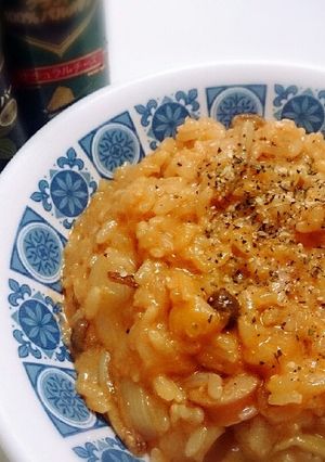 あつあつとろり♡トマトクリーミーリゾット-レシピのメイン写真