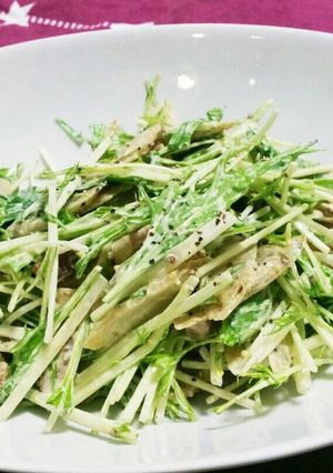 ごぼうと水菜のおかずサラダ-レシピのメイン写真