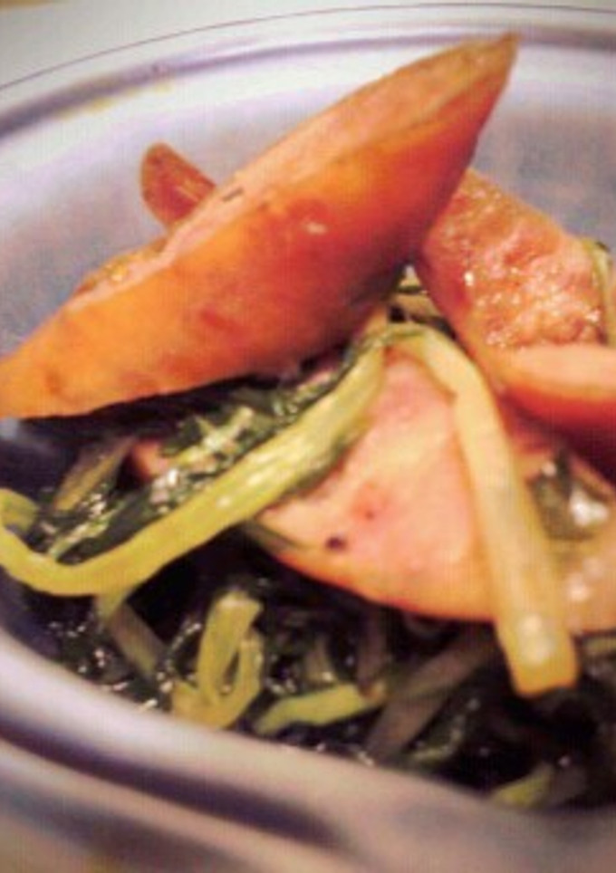 簡単 ウインナーと水菜のオイスター炒め-レシピのメイン写真