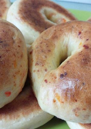 にんじんと粉チーズのベーグル-レシピのメイン写真