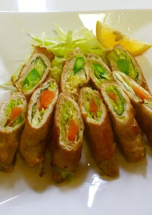 彩り野菜の豚ロース巻き-レシピのメイン写真