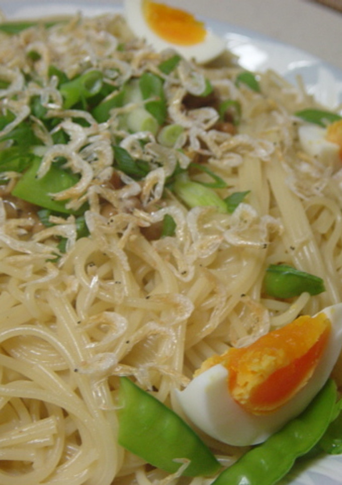 ■和風であえるだけの納豆小エビパスタ■-レシピのメイン写真