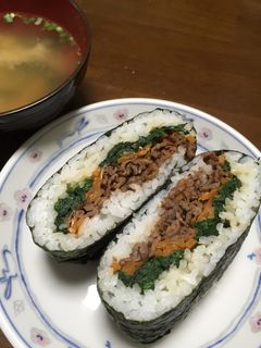 簡単★ビビンバおにぎらず-レシピのメイン写真