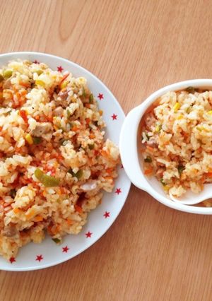 【油不使用】やさしいチキンライス♡-レシピのメイン写真