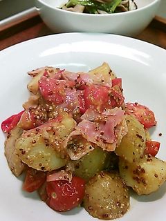 ポテトプチトマトマスタード炒め-レシピのメイン写真