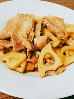 簡単☆豚肉とレンコンのコチュジャン炒め☆-レシピのメイン写真