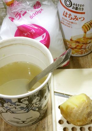 手軽に作れて風邪効く生姜(しょうが)湯-レシピのメイン写真