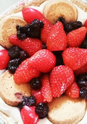 フルーツレアチーズケーキ-レシピのメイン写真