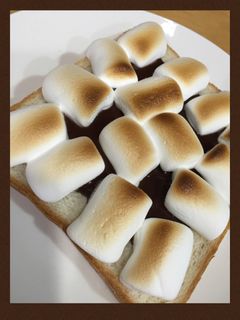 超簡単!マシュマロチョコトースト♫-レシピのメイン写真