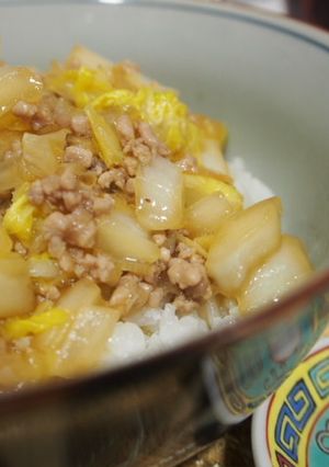 ＊白菜とひき肉のそぼろあんかけ＊-レシピのメイン写真