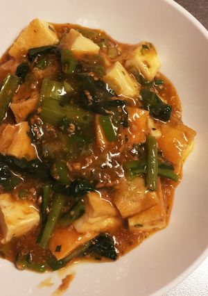 厚揚げと小松菜の麻婆豆腐風-レシピのメイン写真