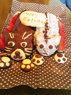 猫ちゃんの立体ケーキ-レシピのメイン写真