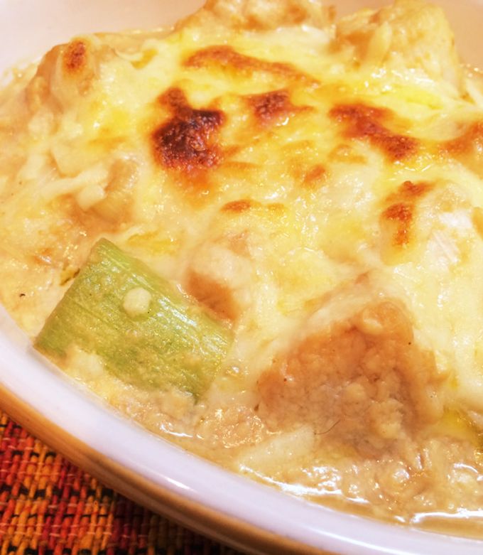 鶏肉とネギの豆腐クリームグラタン♡-レシピのメイン写真
