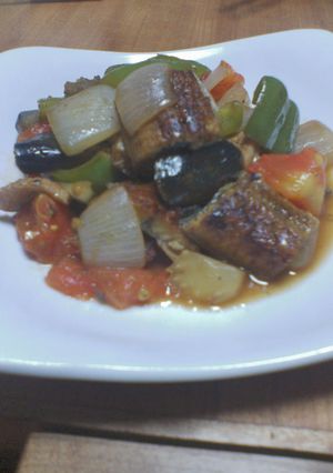 鰻と夏野菜のバルサミコ炒め☆-レシピのメイン写真