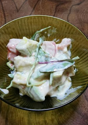 簡単時短‼豆腐クリームでヘルシーサラダ♥-レシピのメイン写真