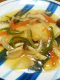 白身魚の洋風野菜あんかけ