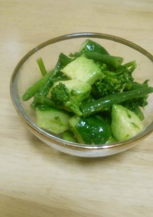 緑野菜のサラダ-レシピのメイン写真