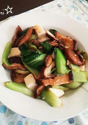 干し椎茸とチンゲン菜の中華風-レシピのメイン写真