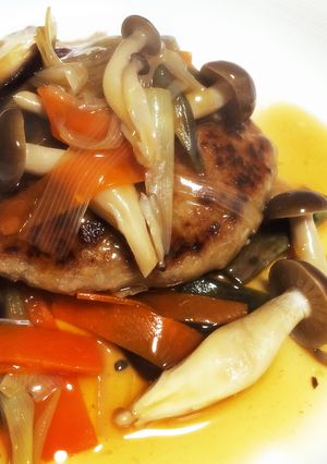 ふわっ♪もちっ♪和風あんかけハンバーグ-レシピのメイン写真