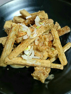 ごぼうと鶏のオイマヨあえ♪-レシピのメイン写真