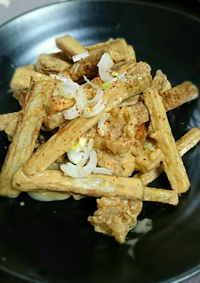 ごぼうと鶏のオイマヨあえ♪-レシピのメイン写真
