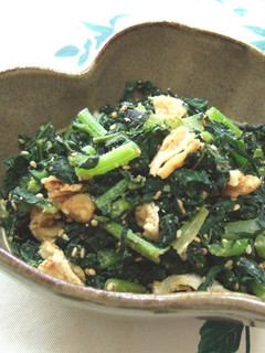 胡麻が香る★大根菜と油あげのおかか炒め-レシピのメイン写真