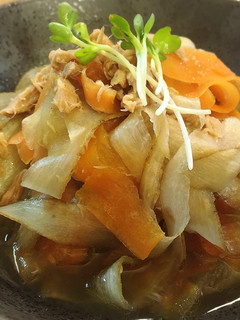 ツナとピーラー野菜のほっこり煮-レシピのメイン写真
