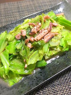キャベツと塩辛の炒め物-レシピのメイン写真