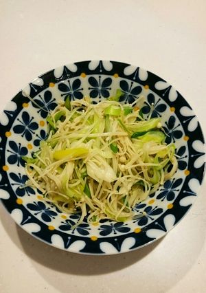 減塩えのきと長ネギ炒め-レシピのメイン写真
