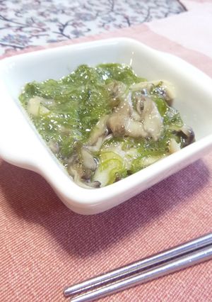 めかぶと舞茸の酢の物-レシピのメイン写真